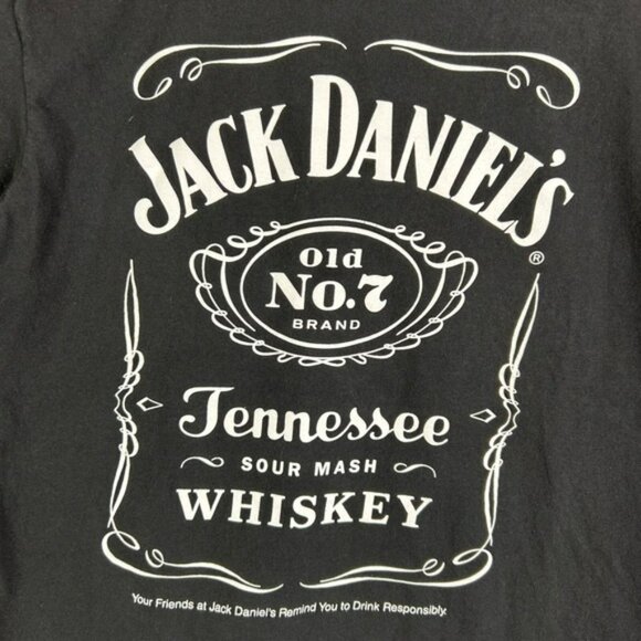 Jack Daniel's T-Shirt Mens Small Black Tennessee Whiskey Logo Short Sleeve Shirt - Picture 3 of 5
